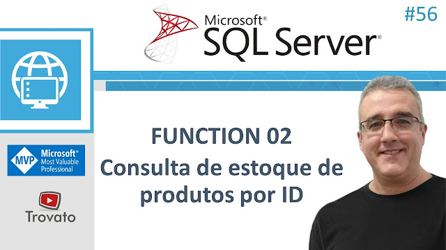 Capa do artigo mostrando o título SQL SERVER Function para retornar dados em estoque